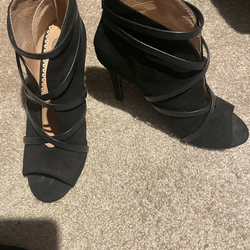 Journee Collection Strappy Black Ankle Booties